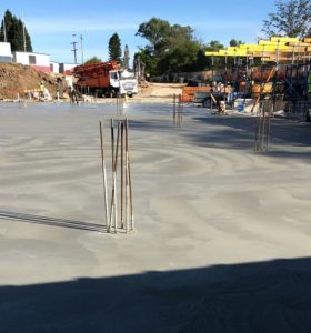 plain concrete slabs