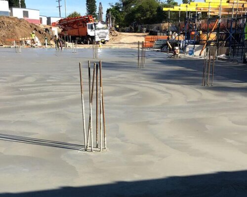 plain concrete slabs