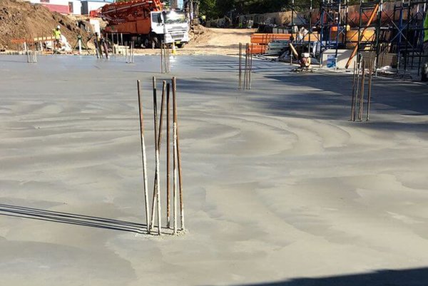 plain concrete slabs